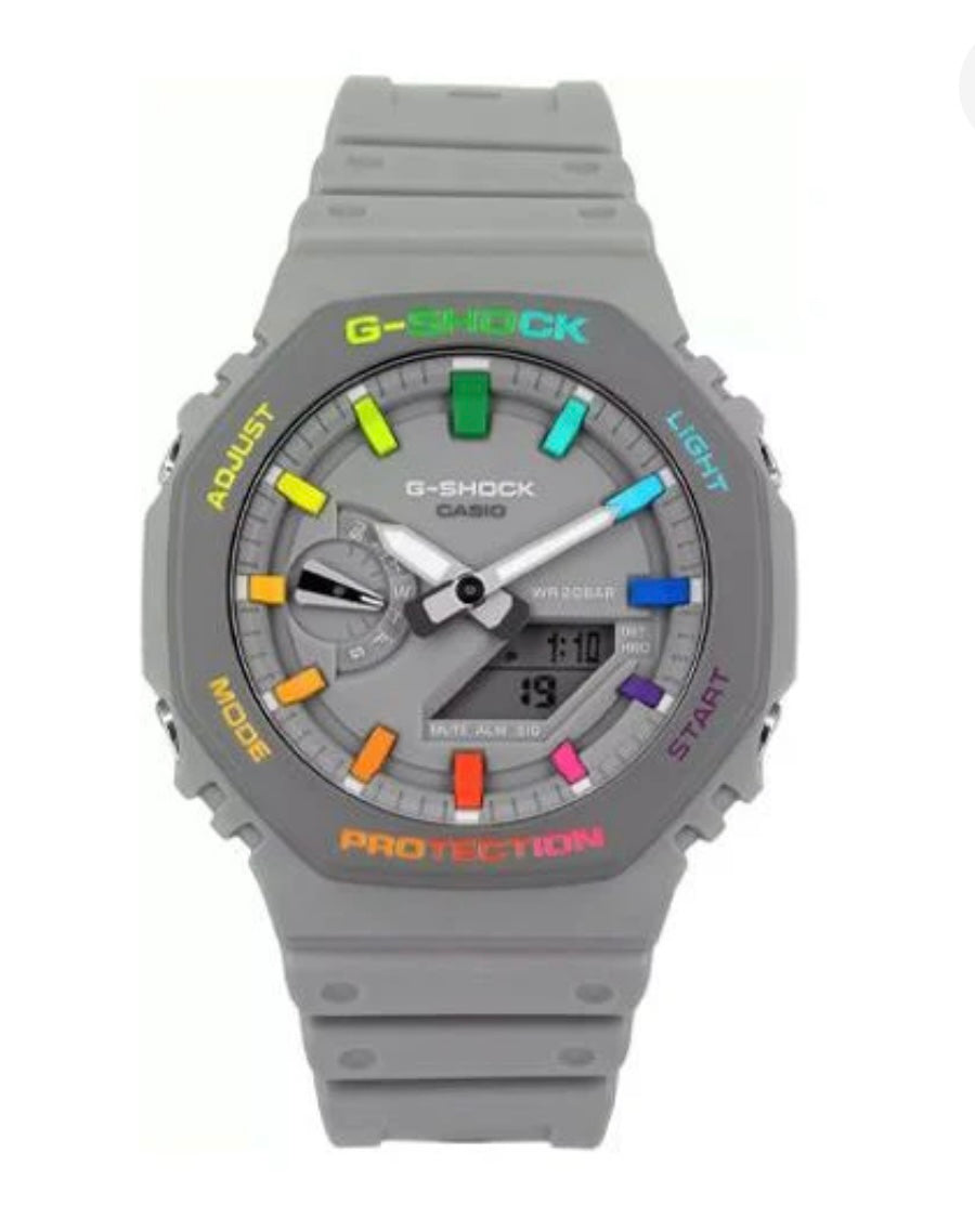 G-SHOCK GREY COLORFUL MOD 45.4mm